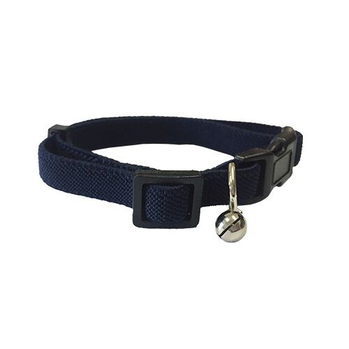 BULL COLLAR ELASTICO PARA GATO (LISO MARINO), , large Imagen numero 1