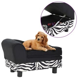 Sofá de estilo diván para perros color Negro