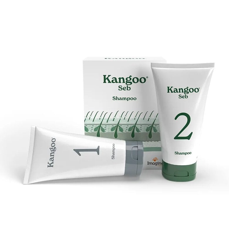 Champú Kangoo Seb 2 envases de 150 ml champú para perros y gatos con piel grasa Urano
