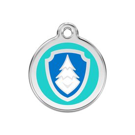 Red dingo Placa identificativa Acero Inoxidable Esmalte Nickelodeon Paw Patrol Everest Aqua para perros