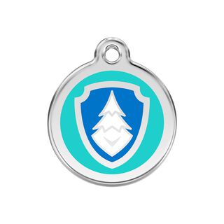 Red dingo Placa identificativa Acero Inoxidable Esmalte Nickelodeon Paw Patrol Everest Aqua para perros
