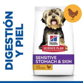 Hill's Science Plan Sensitive Stomach y Skin Small y Mini Pollo pienso para perros