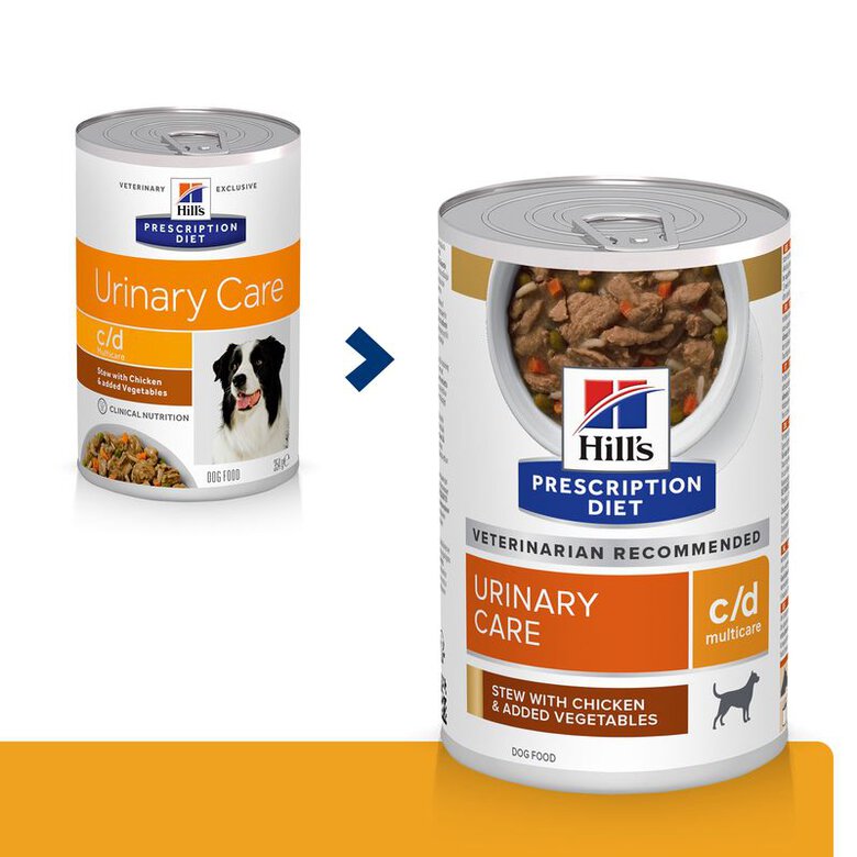 Hill's Prescription Diet Urinary Care Estofado de Pollo y Verduras lata para perros, , large image number null