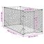 vidaXL Perrera de exterior puerta acero galvanizado plateado 3x2x1 m, , large indicador imagen numero 15