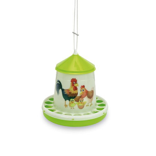 Tolva Plastico Aves 2 Kg. (Pistacho) - Happy Range, , large Imagen numero 2