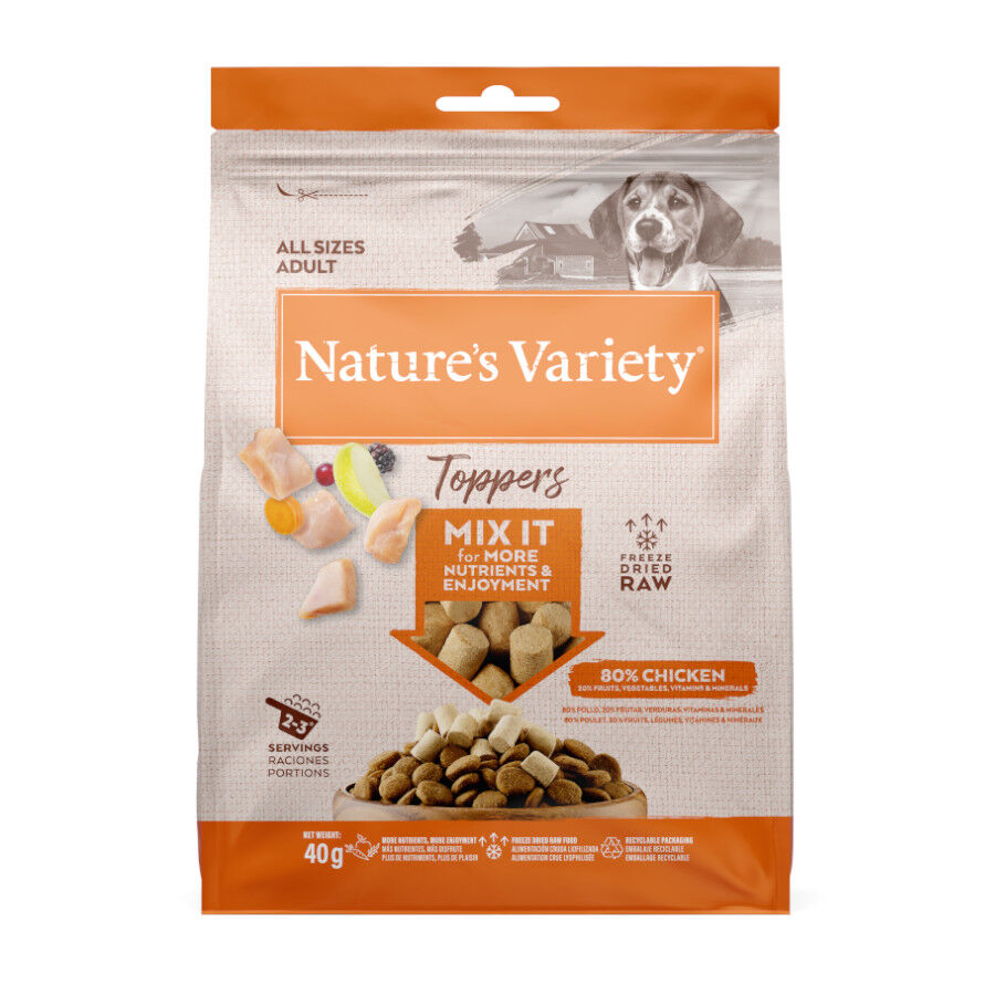 Nature&#039;s Variety Toppers Pollo Liofilizado para perros