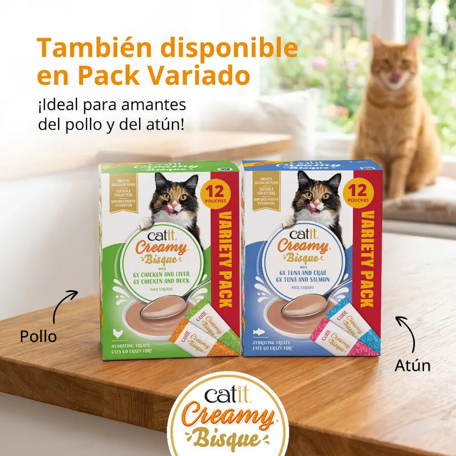 Catit Creamy Bisque con Pollo, , large Imagen numero 4