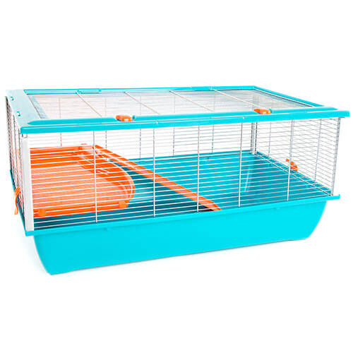 TK-Pet Plastic jaula para h&aacute;mster 2 pisos y rampa Imagen numero 1