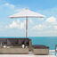 Outsunny Sombrilla de Jardín 200x150x235 cm Parasol de Terraza Rectangular Inclinable con Anti-UV Impermeable y Poste de Madera para Playa Patio Crema, , large indicador imagen numero 2