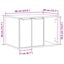vidaXL Mueble arenero para gatos madera ingeniería blanco, , large indicador imagen numero 10