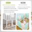 COSTWAY Parque para Perros, Valla De Acero Plegable de 6 Paneles, Puerta con Cerradura, con 4 Pies de Apoyo, Barrera para Perros de Interior de 366 cm de Ancho para Escaleras, Puertas, Chimeneas, , large indicador imagen numero 4
