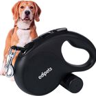 Edipets correa extensible con sistema de frenado negra para perros, , large image number null