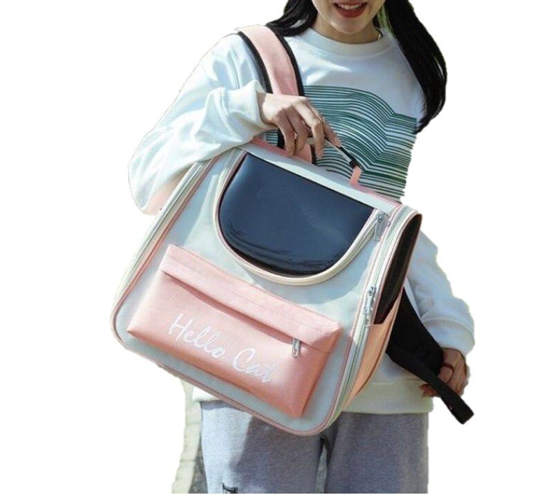 PETplus Bolsa transportín para gatos y perros rosa PETplus thumbnail