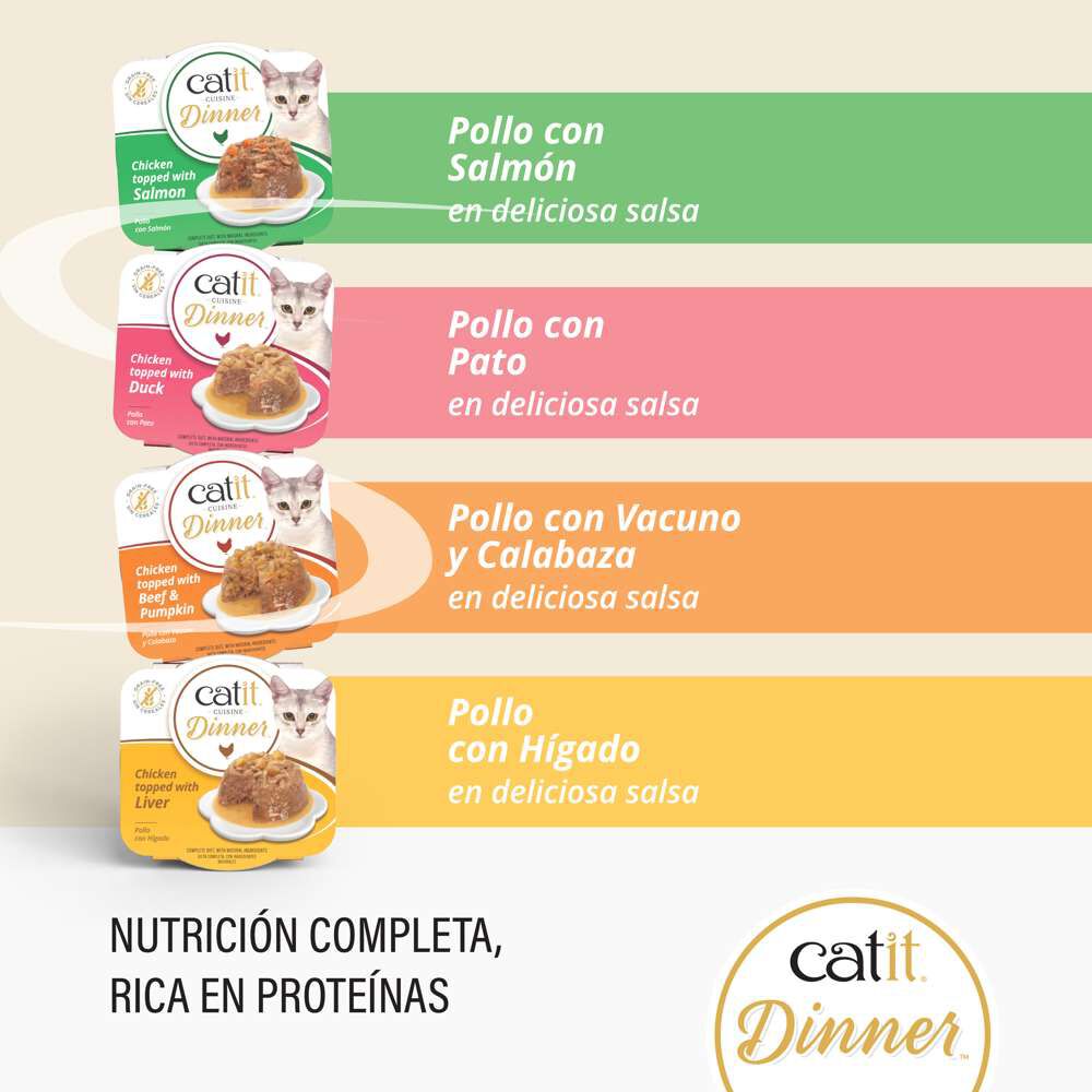 Catit Cuisine Dinner Pollo Variety Pack, 12x75g, , large Imagen numero 2