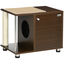 PawHut Mueble Arenero para Gatos Mesa Auxiliar con Cojín, , large indicador imagen numero 1