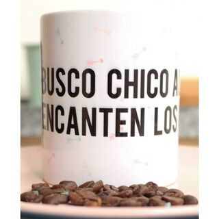 Taza Busco chico al que le encanten los gatos color Blanco