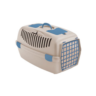 Stefanplast Gulliver Summer Beig y Azul Transportín para perros y gatos