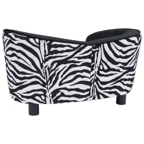 Sof&aacute; con estampado de cebra para perros color Negro, , large Imagen numero 5