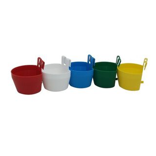 Comedero bebeder tazón multiusos para jaula color Blanco
