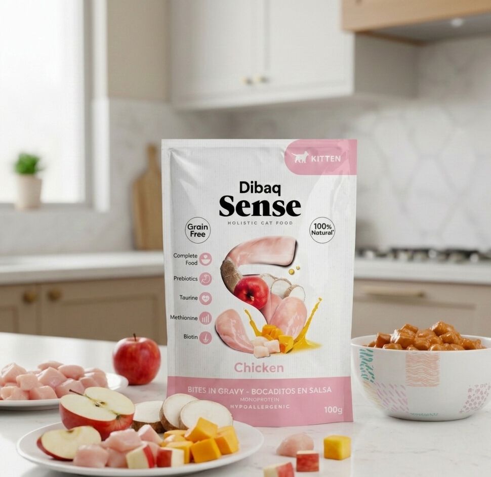 Dibaq Sense Bocaditos en salsa gatito, 12 unidades x 100gr, , large Imagen numero 3
