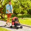 PawHut Cochecito para Mascotas Plegable Carrito para Perros y Gatos con Ventanas de Malla Cojín Lavable Correas de Seguridad Cubierta de Tela Oxford y Marco de Acero 82x47x97 cm Rojo., , large indicador imagen numero 2