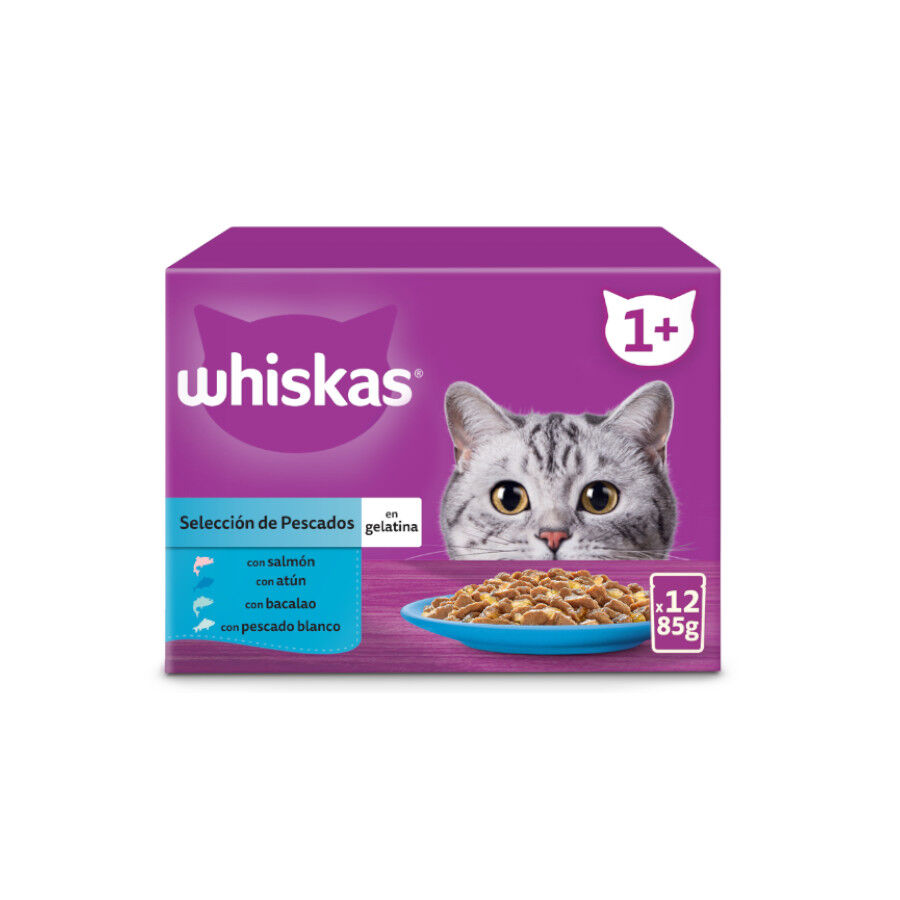 Whiskas Selección Pescados Gelatina en Bolsita para gatos thumbnail