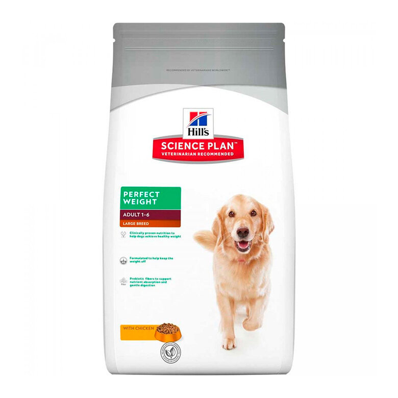 Hill's Science Plan Perfect Weight Adult Large Pollo pienso para perros, , large image number null