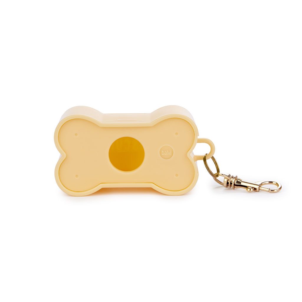 Balvi Dispensador bolsas perro Biscuit Color Beige Para los paseos con tu mascota Con forma de galleta Pl&aacute;stico, , large Imagen numero 2