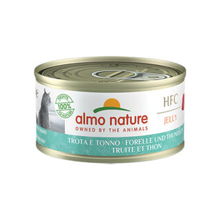  Almo Nature HFC Trucha y Atún en Gelatina para gatos 