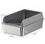 FreshPaw Arenero Grande de Acero Inoxidable para Gatos 60 &times; 40 &times; 25 cm, Entrada por el Lado Corto, Bandeja Higi&eacute;nica Antisalpicaduras para Gatos Grandes, con Pala, , large indicador imagen numero 2