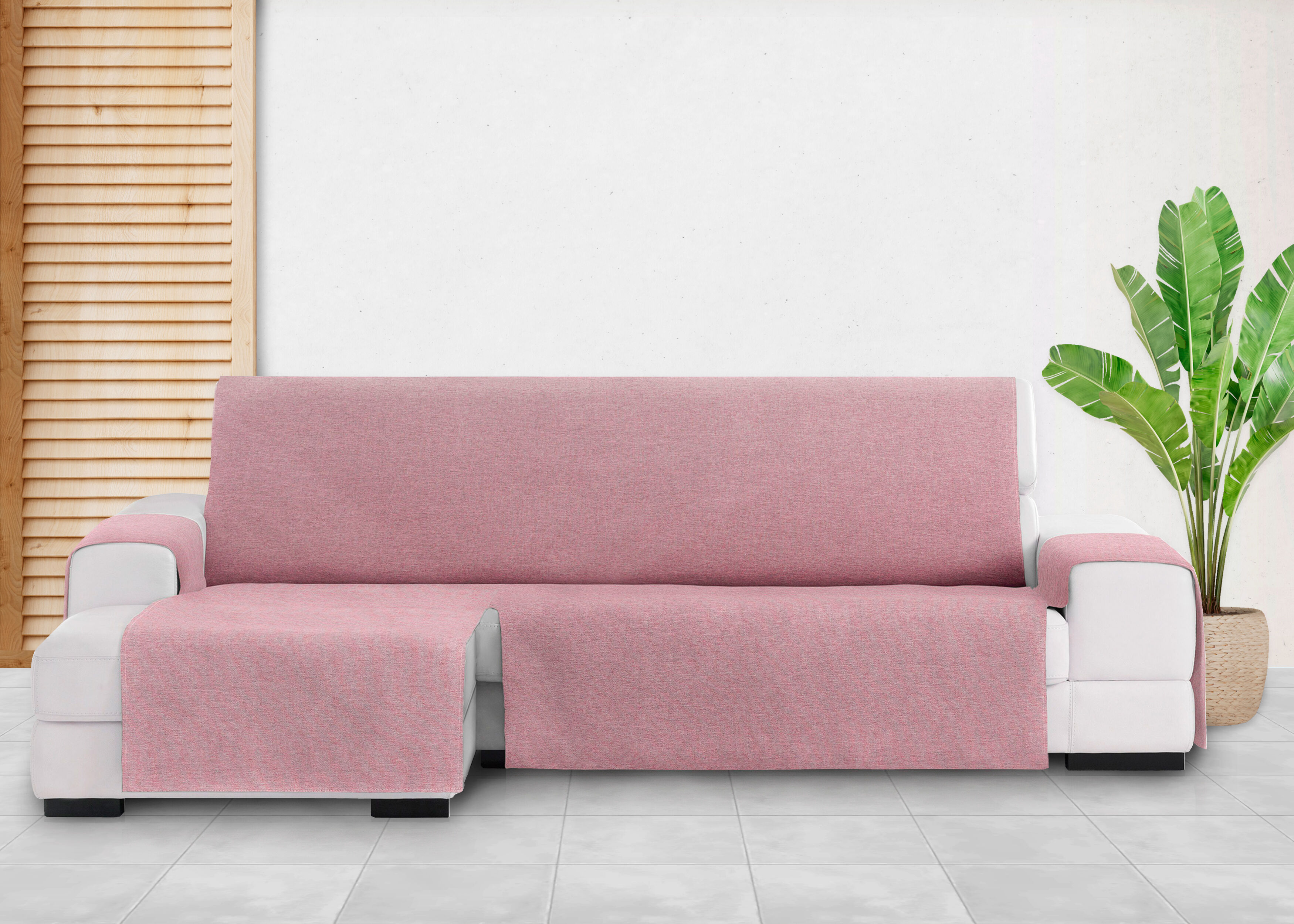 Vipalia Protector Cubre Sof&aacute; Chaise Izquierdo 290 Color Rosa Modelo Brisa, , large Imagen numero 5