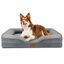 Nobleza Cama Perros Grande, 106x80x17cm, Sofá Perro con Espuma Viscoelástica, Cama Ortopédica Perros Lavable y Impermeable, Colchon Perro Medianos Desenfundable, Gris, , large indicador imagen numero 1