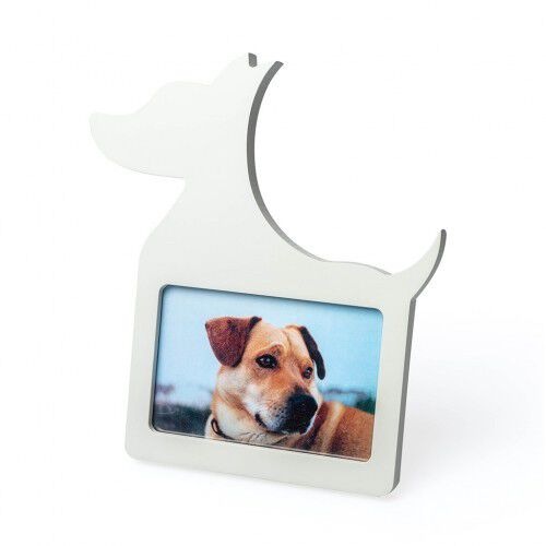 Marco de fotos en forma de perro color Blanco, , large Imagen numero 1