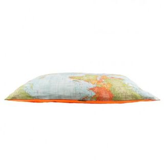 Colchoneta Mapas para perros color Naranja