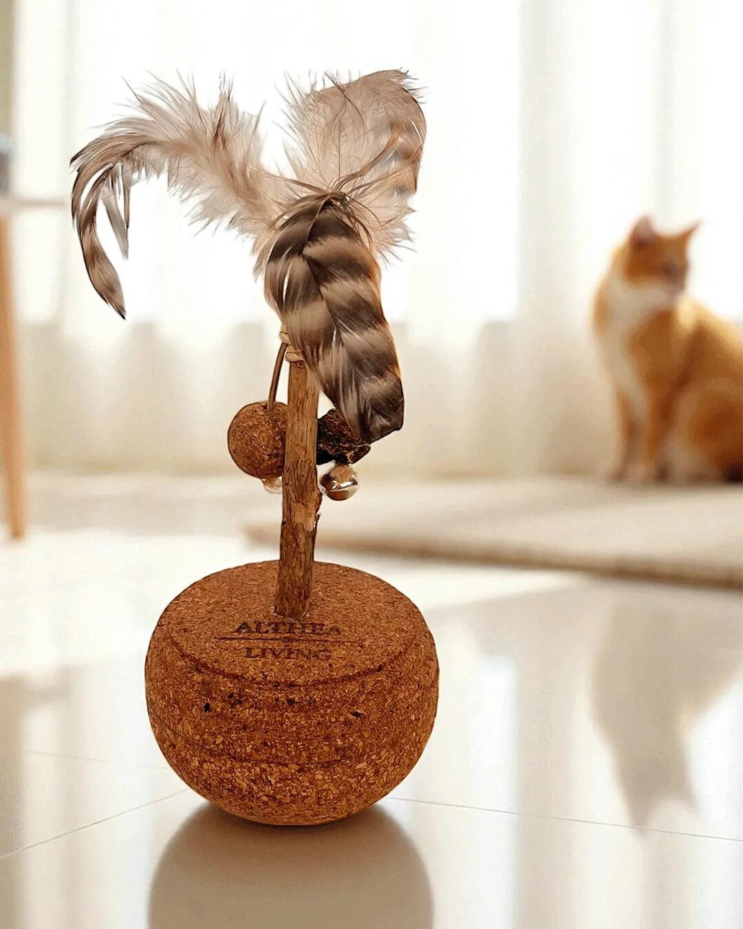 Althea Living - Juguete para gatos Vela, corcho natural thumbnail