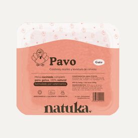 Natuka Snack Natural Menú Cocinado Pavo para gatos