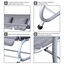 Outsunny Columpio Balancín Jardín 3 Plazas Convertible en Cama Techo Parasol Regulable Bandeja para Bebida Terrza Balcón Exterior Carga máx. 340kg Acero 200x120x164cm Gris, , large indicador imagen numero 4