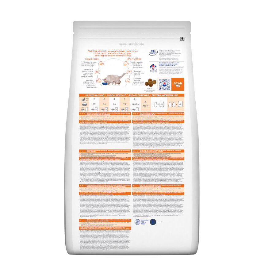 Hill&#039;s Prescription Diet Urinary Care c/d multicare stress pollo pienso para gatos thumbnail