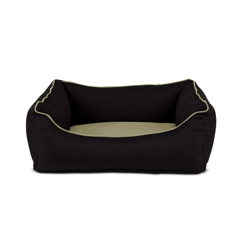 Gauty Cama para Perros y Gatos  Tela Impermeable - Negro y beige, , large Imagen numero 1