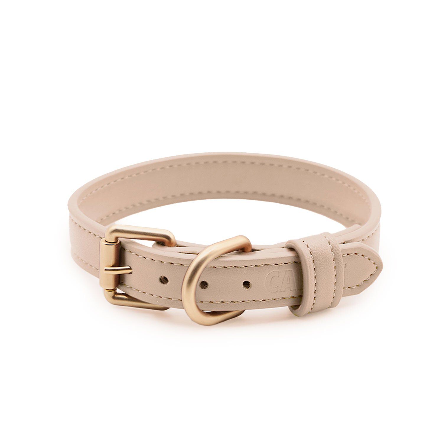 CAFIDE Collar Cuero Vegano Jala Beige, , large Imagen numero 1