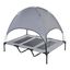 PawHut Cama de Verano Elevada con Toldo gris para perros, , large indicador imagen numero 1