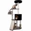 COSTWAY 155 cm &Aacute;rbol Rascador para Gatos con Postes Rascadores y Rampa | Torre de Juegos Multinivel con Casita, Percha Mullida, Plataformas y Juguete Colgante, Centro de Actividades para Gatitos, , large indicador imagen numero 1