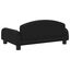 vidaXL Cama para perros de tela negra 50x40x30 cm, , large indicador imagen numero 10