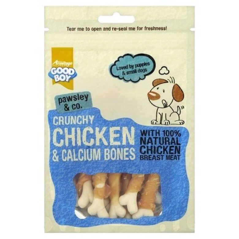 Snack de pollo con calcio para perros, , large image number null
