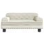 vidaXL Cama para perros de terciopelo crema 70x45x30 cm, , large indicador imagen numero 2