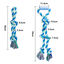 Nobleza - Juguetes de Cuerda para Perros, Juguete para Masticar con 5+2 Nudos para los que mastican con agresividad, Cuerdas XL de 70+50cm para perros grandes y fuertes, , large indicador imagen numero 2