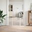 vidaXL Puerta para perros plegable 3 paneles madera álamo blanca 150cm, , large indicador imagen numero 8