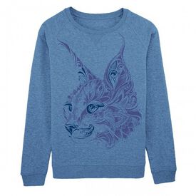 Sudadera Mujer Lince Mandala color Azul