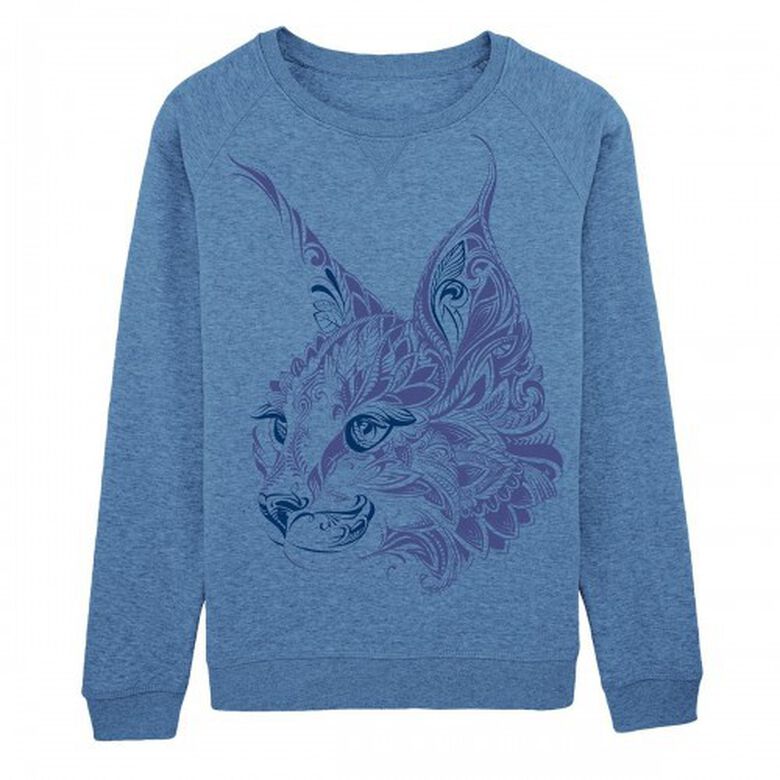 Sudadera Mujer Lince Mandala color Azul