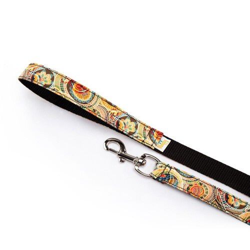 Pamppy &eacute;tnico correa de algod&oacute;n y poli&eacute;ster verde para perros, , large Imagen numero 2